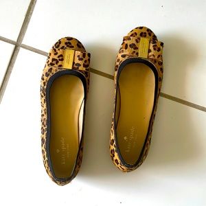 Kate Spade cow hair ballet flats